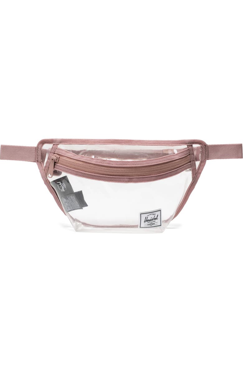 Herschel Supply Co. Classic Clear Belt Bag, Main, color, Ash Rose