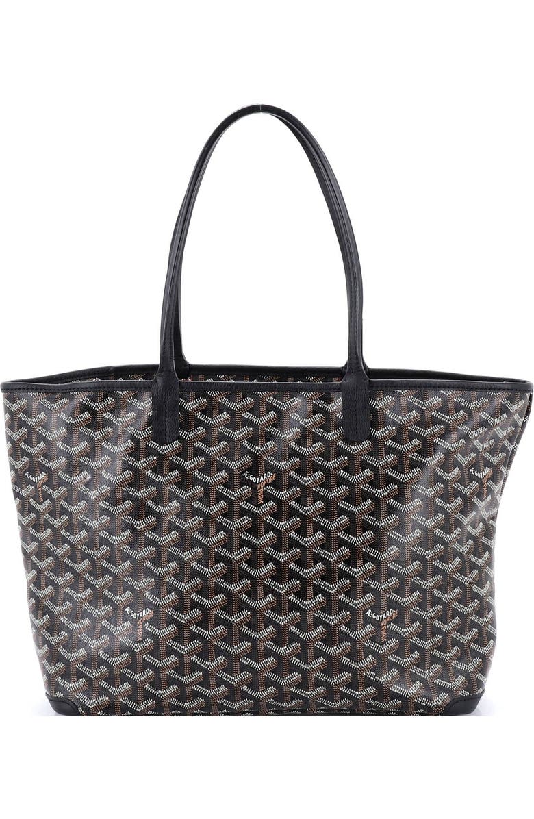 Pre-Owned Goyard Artois Tote Coated Canvas PM, Main, color, Black