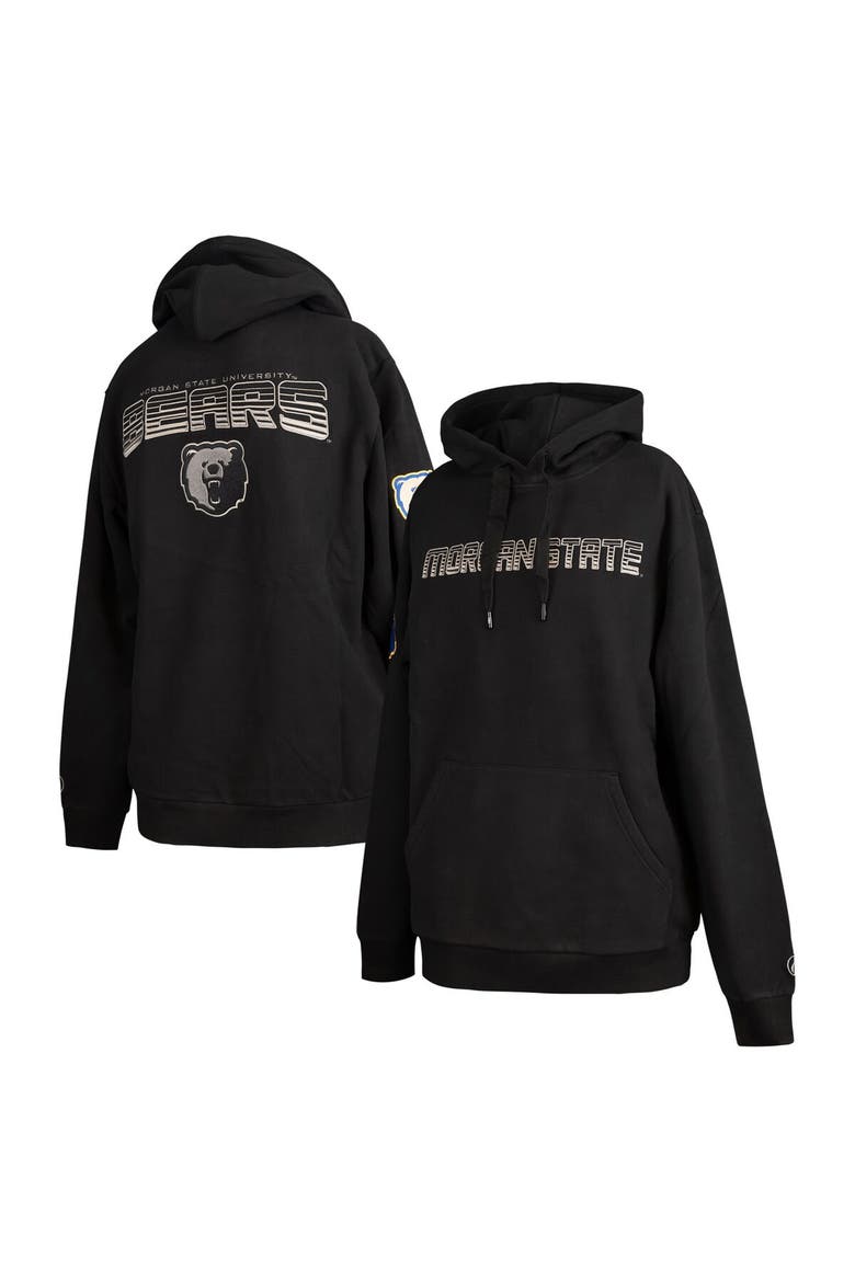 Men's FISLL  Black Morgan State Bears Puff Print Sliced Pullover Hoodie, Main, color, Black