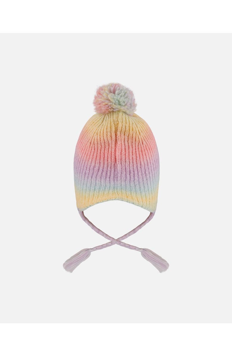 Deux par Deux Lined Peruvian Knit Pompom Hat Multicolor, Alternate, color, 