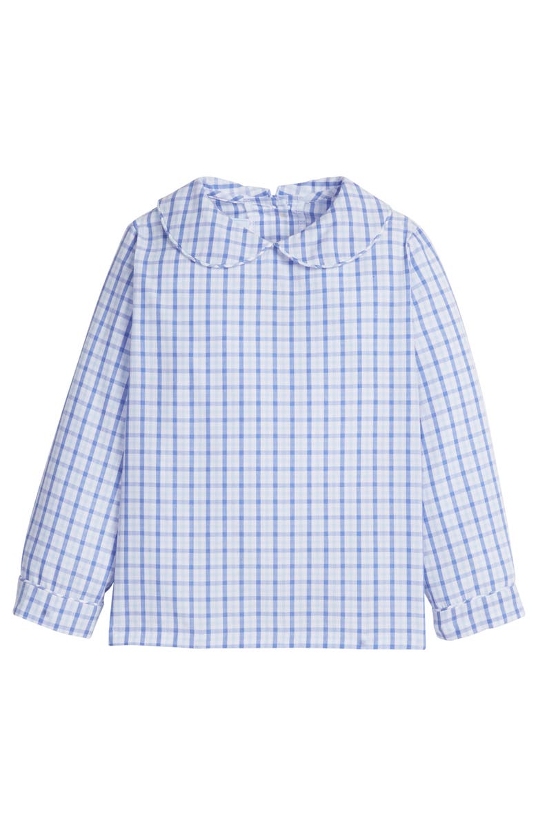 Little English Kids' Long Sleeve Peter Pan Shirt, Main, color, Woodberry Plaid