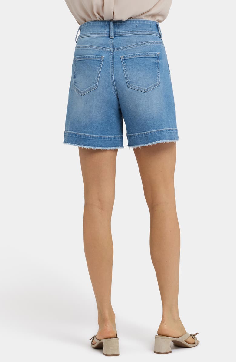 NYDJ Berkyn Relaxed Fit Raw Hem Denim Shorts, Alternate, color, 