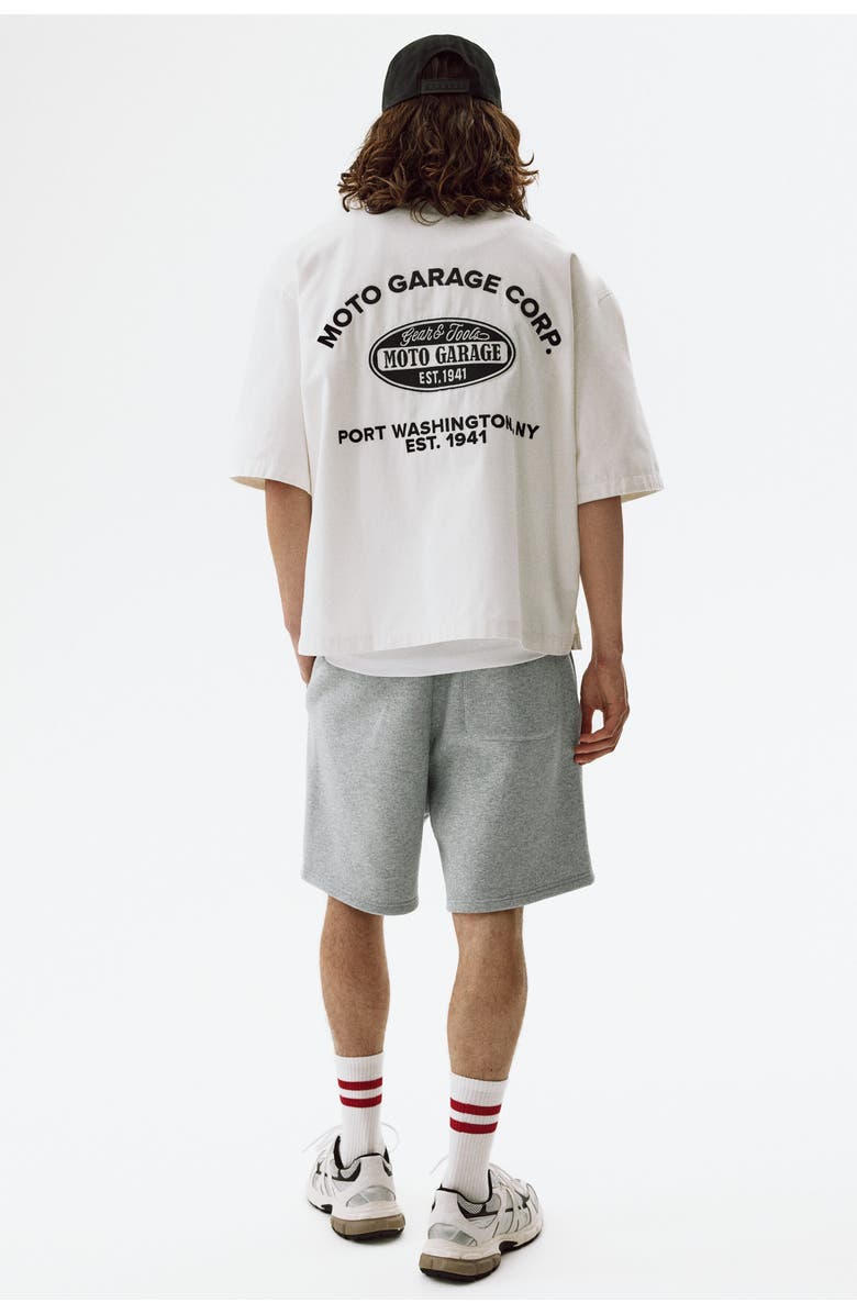H&M Relaxed Fit Sweatshorts, Alternate, color, Gray Melange