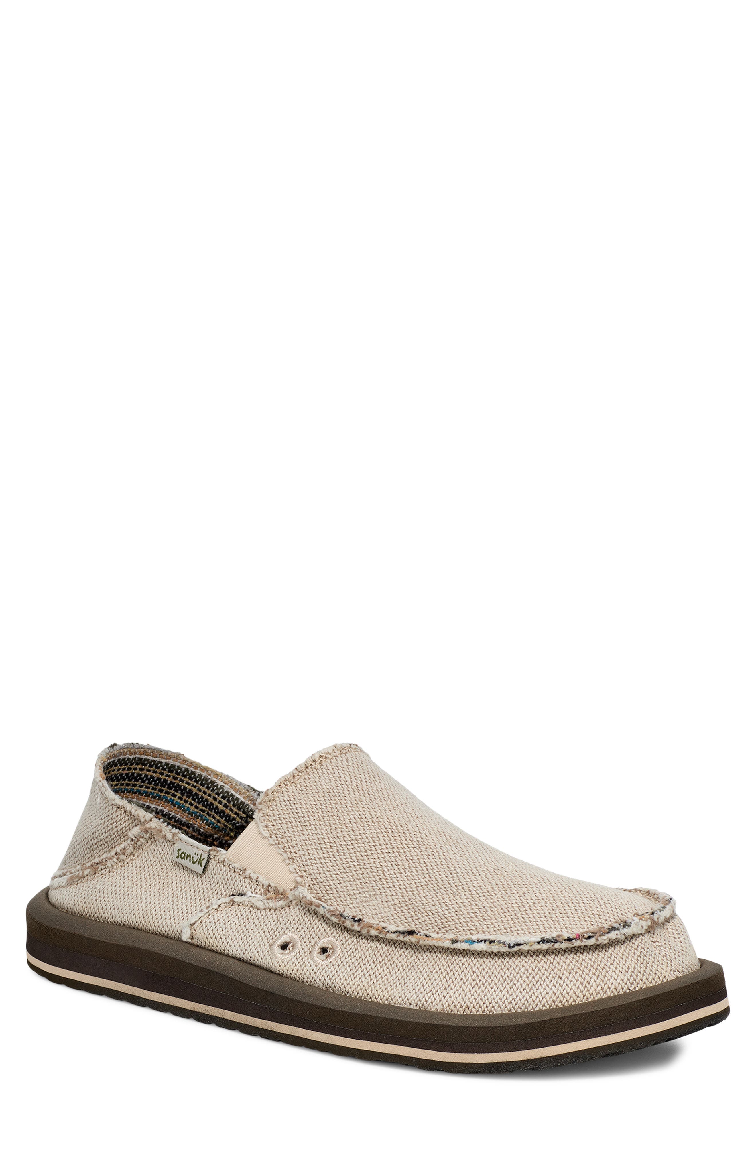 Donny Hemp 2-Tone Convertible Slip-On, Main, color, NATURAL