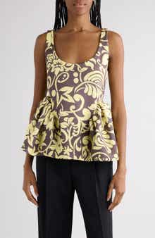 Caylo Historical Floral Scuba Knit Top