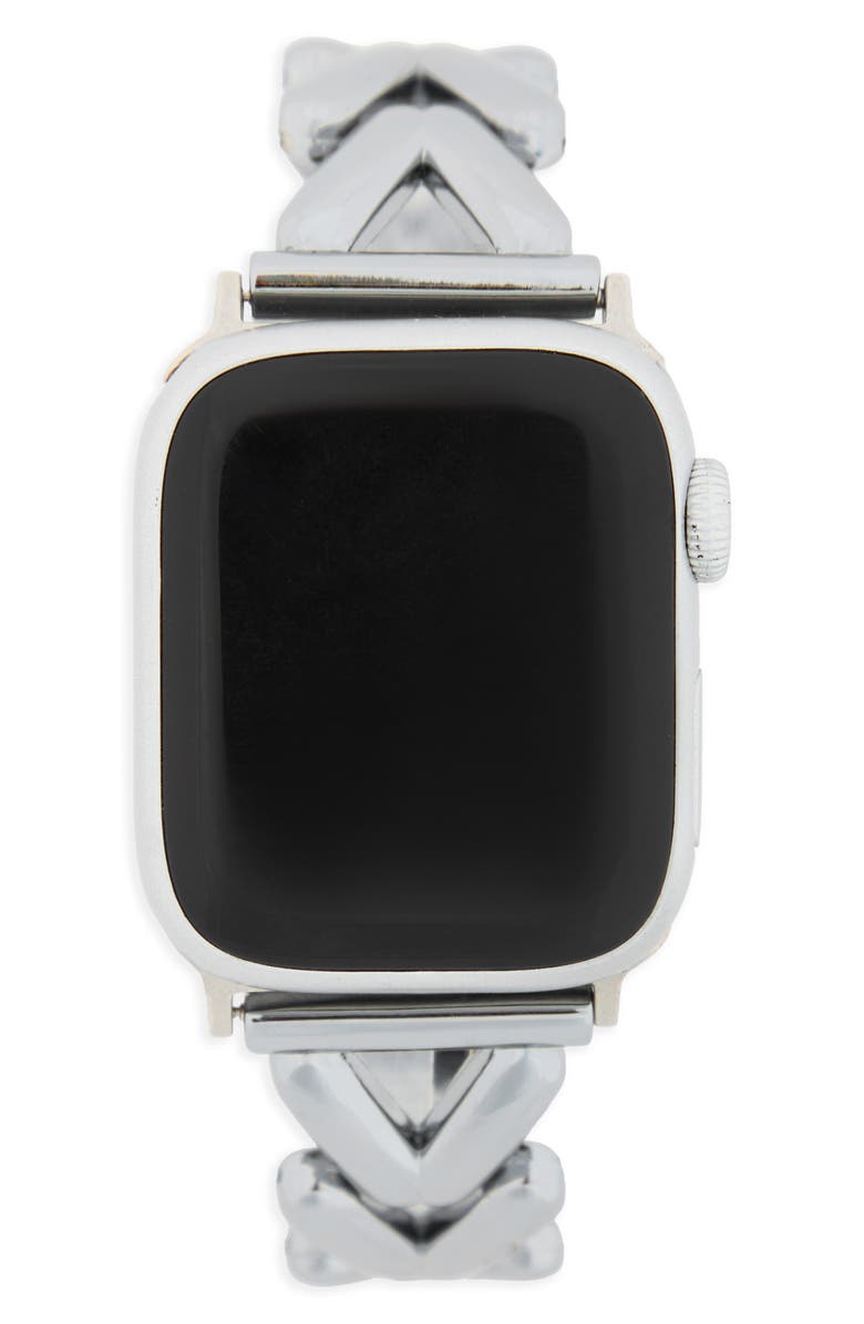 SAACHI Herringbone Chain Apple Watch<sup>®</sup> Watchband, Main, color, Silver