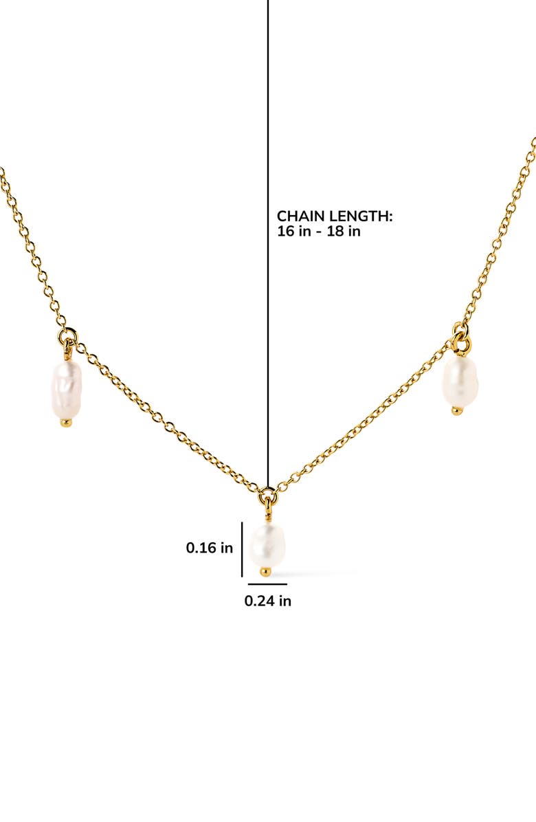 Ana Luisa Loki Charm Necklace, Alternate, color, Gold / White