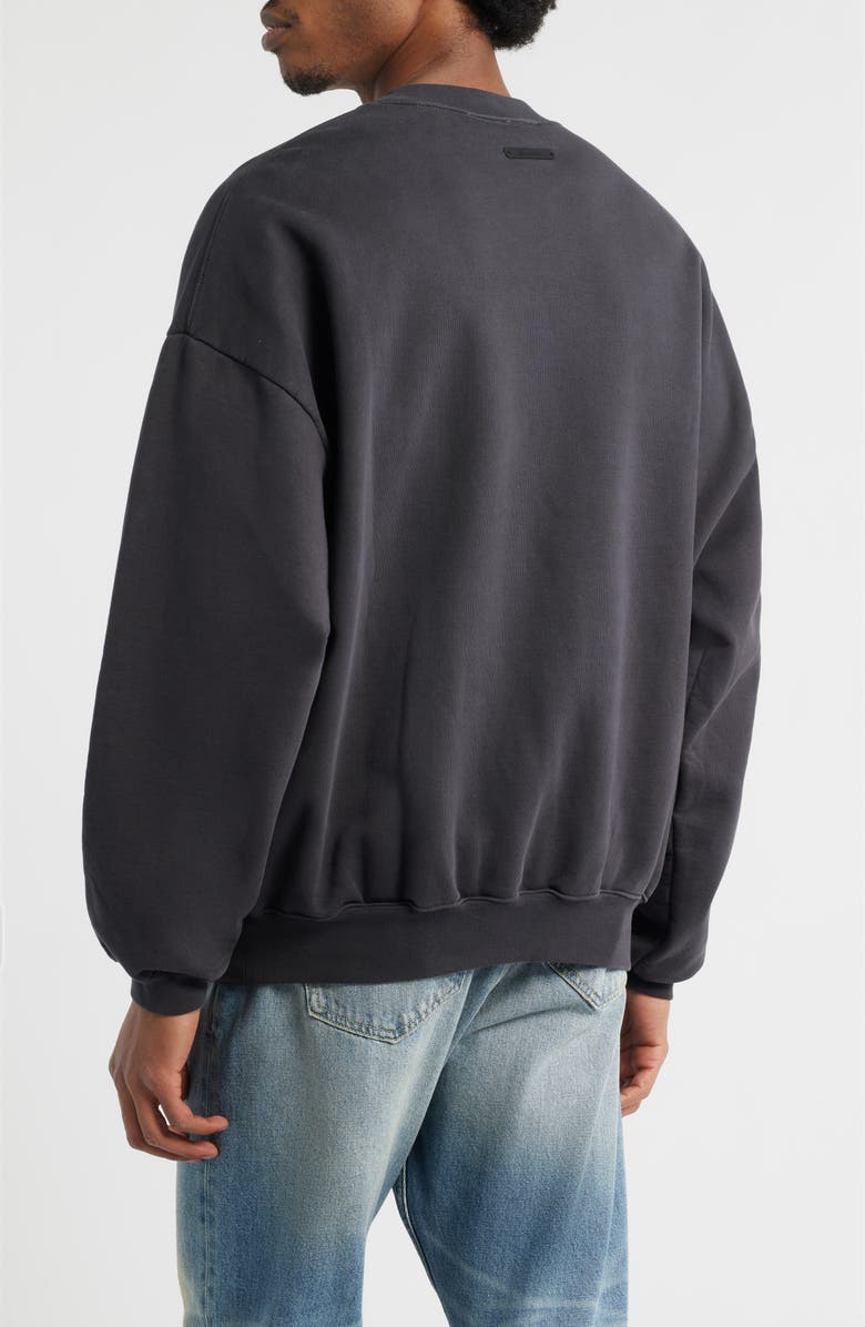 Fear of God Essentials Campus '90s Fleece Logo Graphic Sweatshirt, Alternate, color, 
