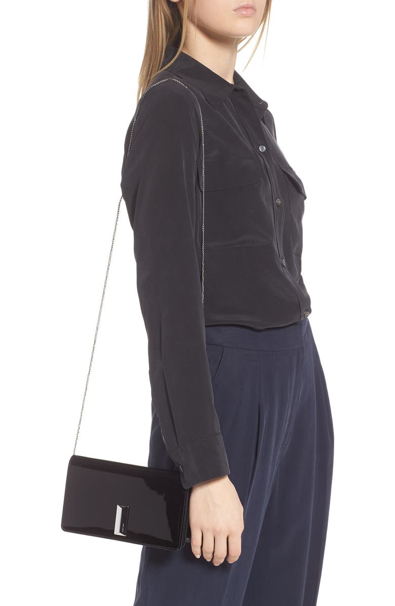 BOSS Nathalie Mini Leather Crossbody Bag, Alternate, color,