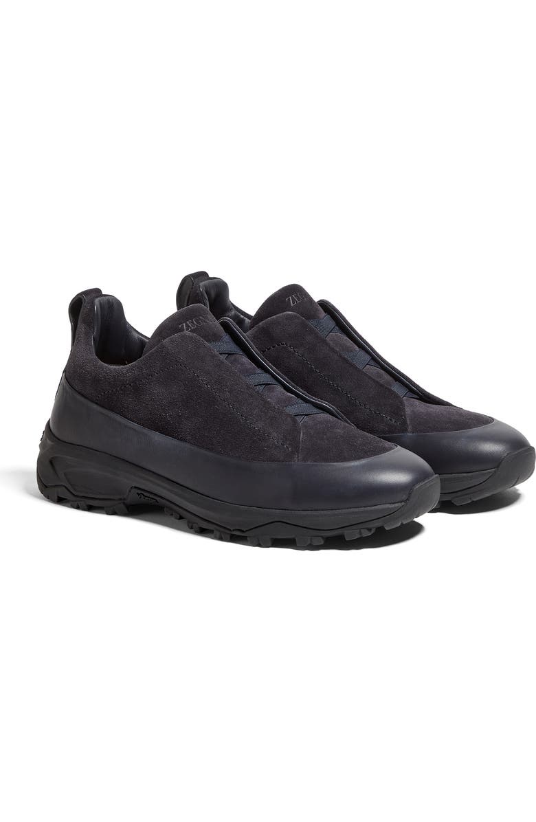 ZEGNA Triple Stitch<sup>™</sup> Monte Sneaker, Main, color, Midnight Navy
