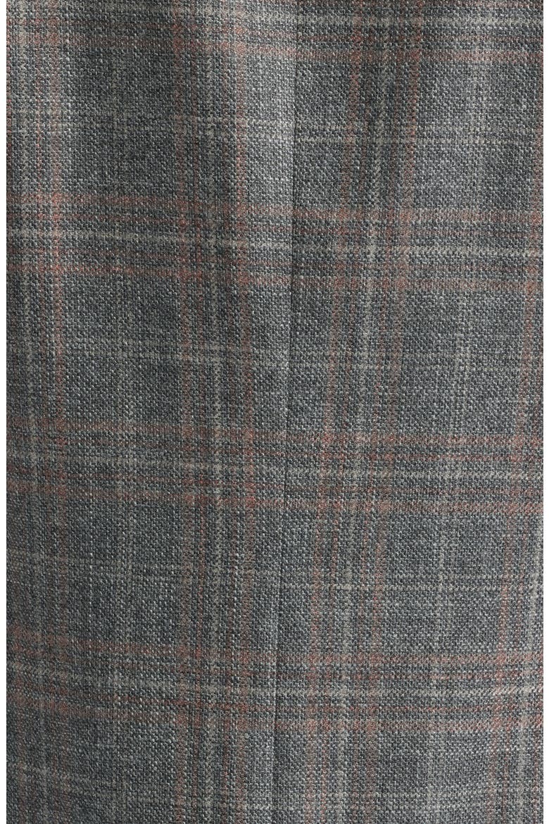 Siena Regular Fit Plaid Wool & Silk Blend Sport Coat, Alternate, color, GREY