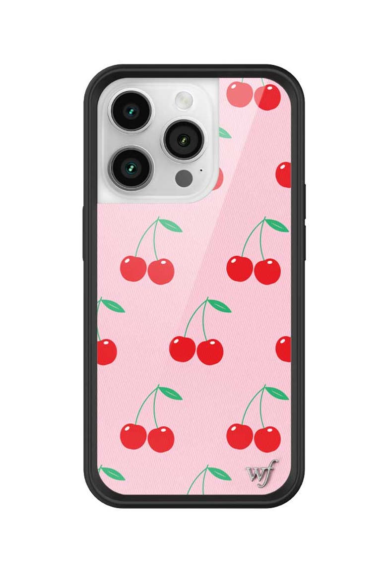 Pink Cherries iPhone Case, Alternate, color, Pink