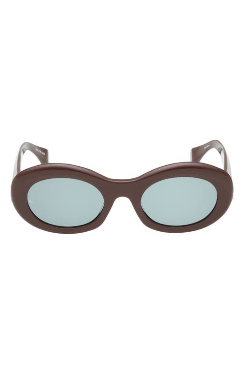 51mm Oval Sunglasses