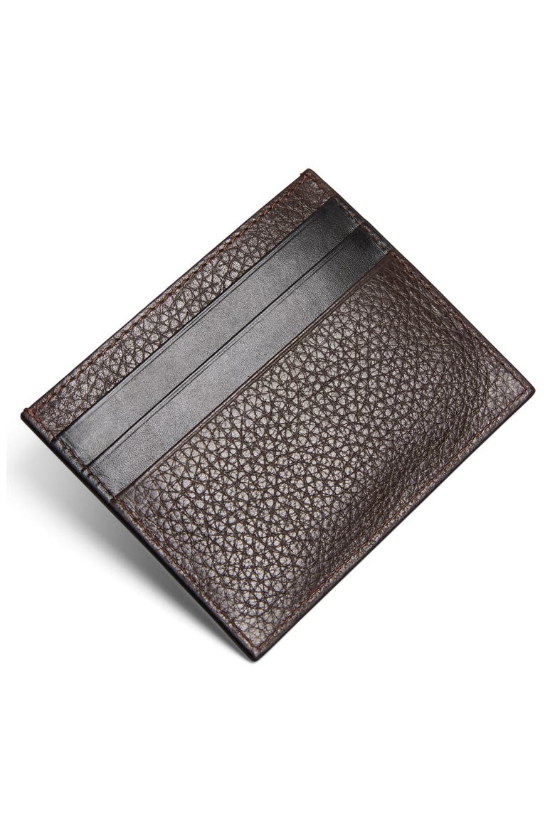 Fennd Leather Cardholder, Alternate, color, BROWN TAN