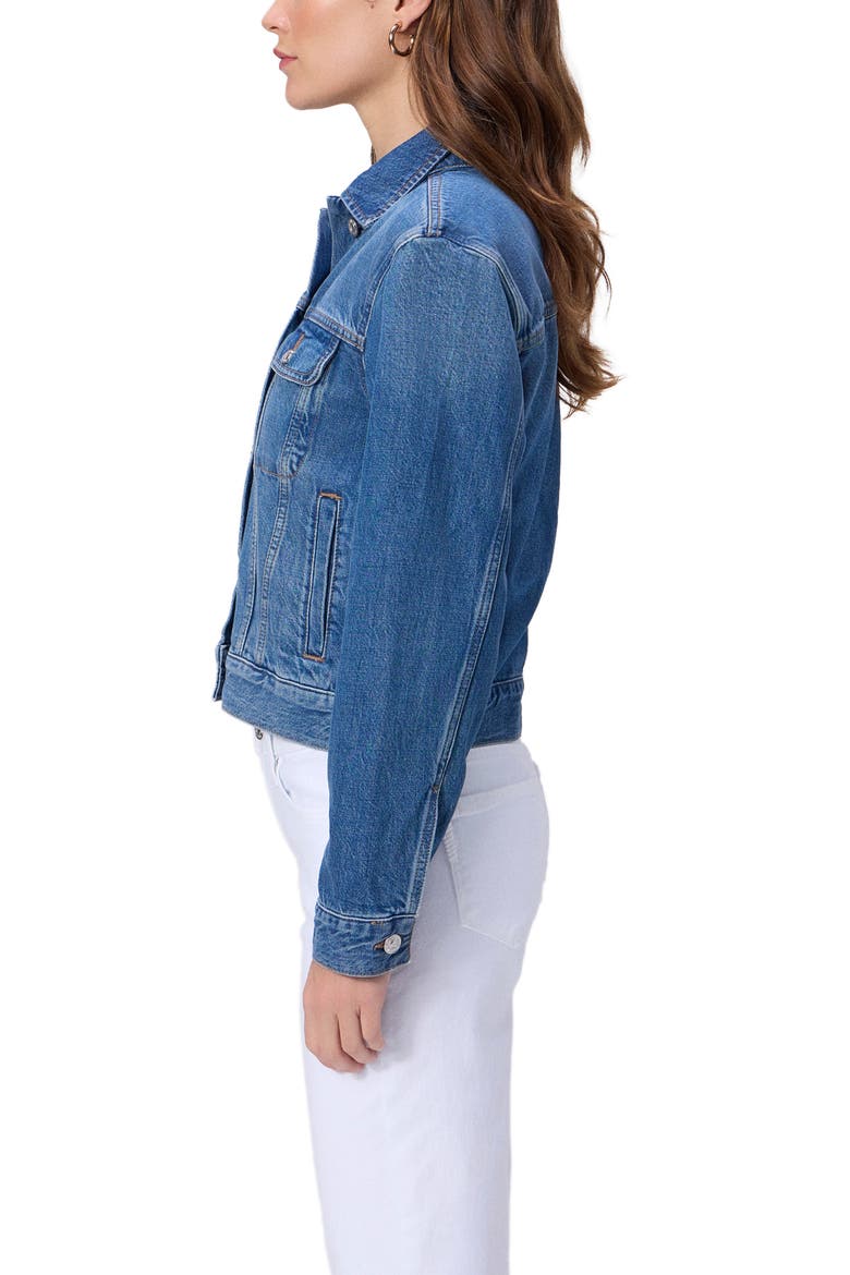 Mari Denim Trucker Jacket, Alternate, color, CATAMARAN