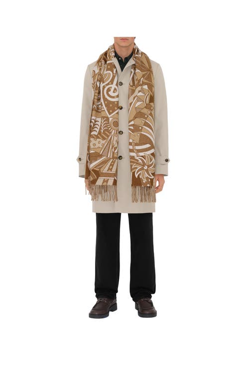 BURBERRY BURBERRY CAROUSEL EKD CASHMERE SCARF
