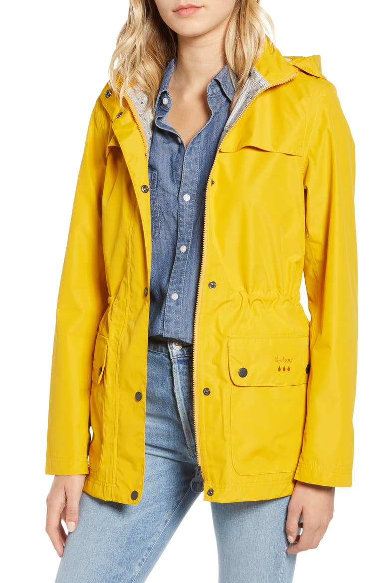 Drizzel Waterproof Hooded Raincoat, Main, color, CANARY YELLOW