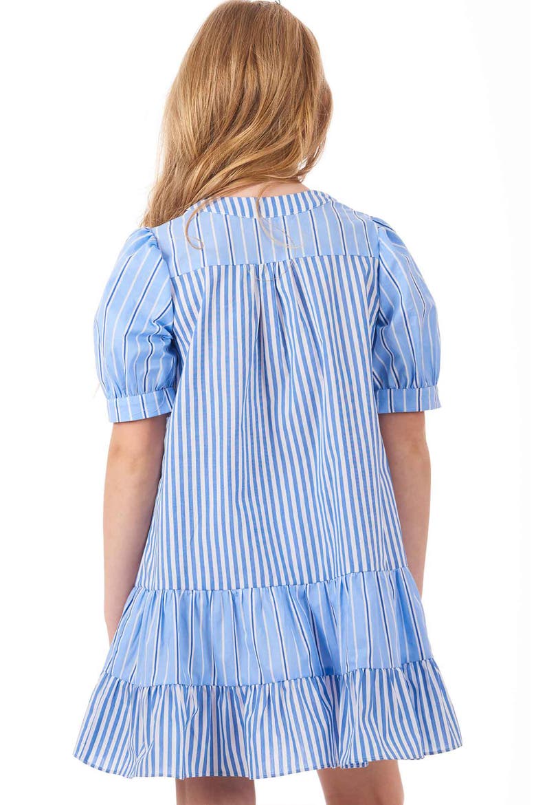 Kids' Striped Cotton Dress, Alternate, color, BLUE MULTI