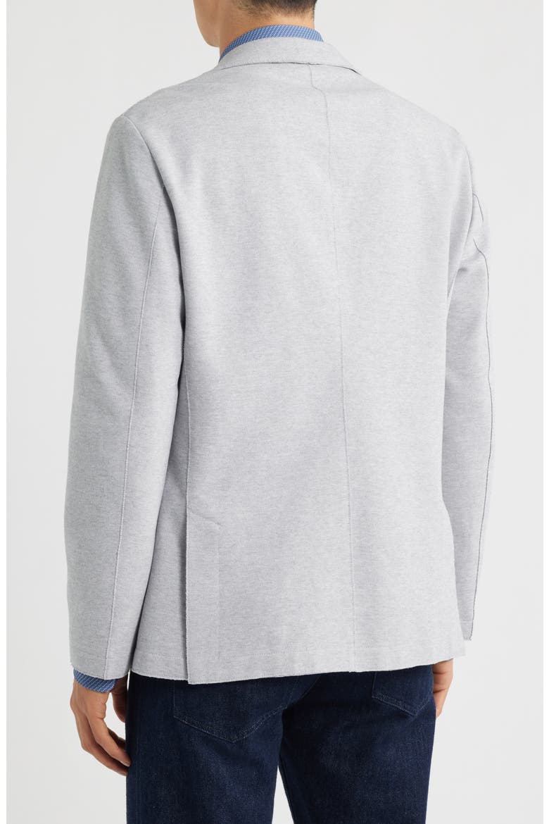 Hanry Slim Fit Heathered Grey Knit Cotton Blend Sport Coat, Alternate, color, GREY