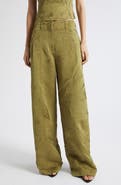 Ulla Johnson Carine Pleated Satin Pants