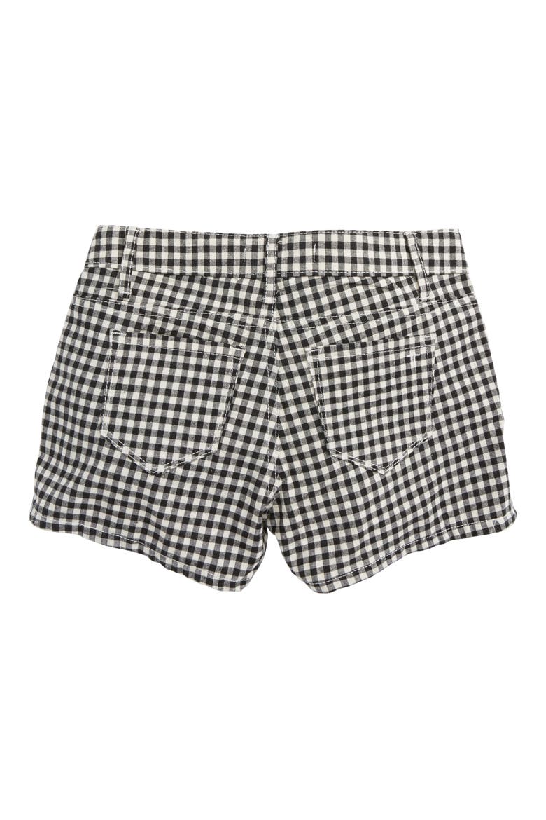 Gingham Shorts, Alternate, color, BLACK/ WHITE