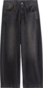 AG Hattie Crystal Embellished High Waist Barrel Jeans