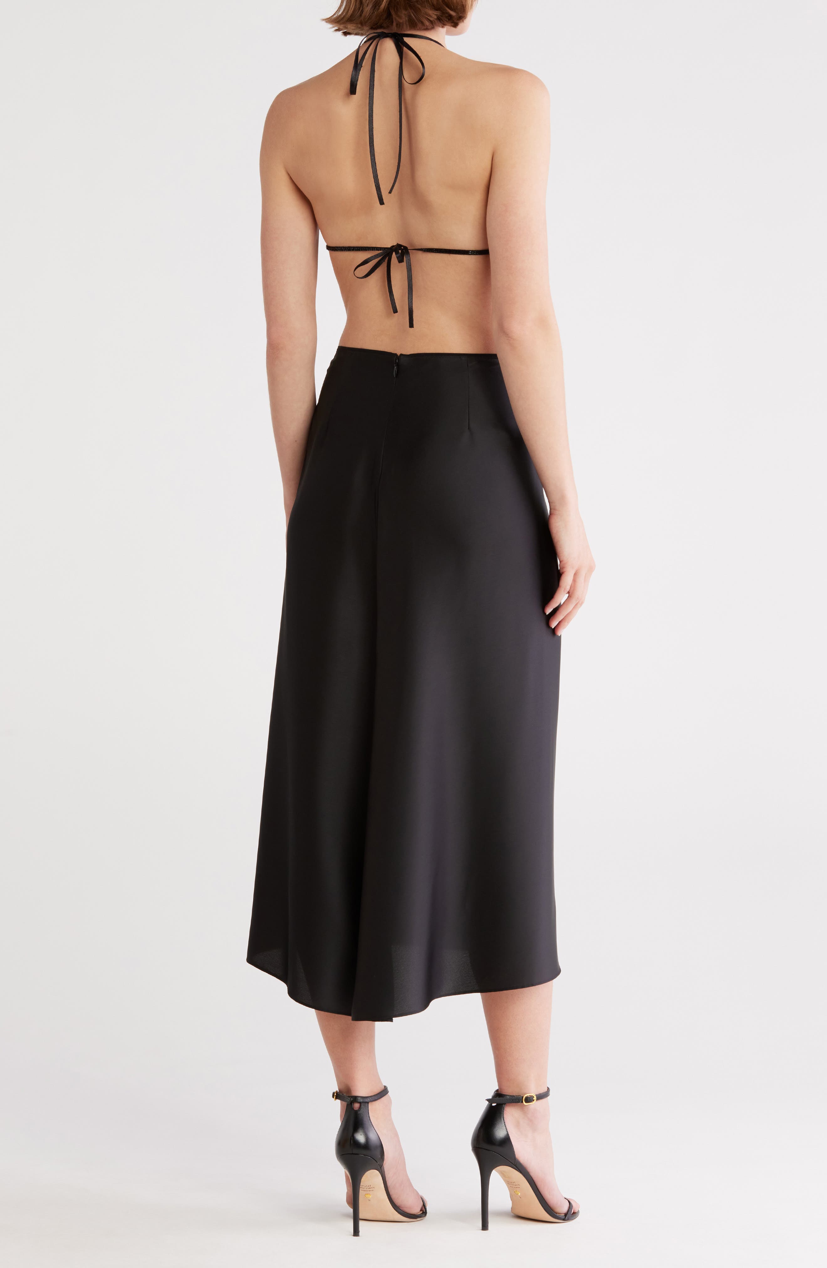 Margaux Asymmetric Beaded Silk Top - image 2