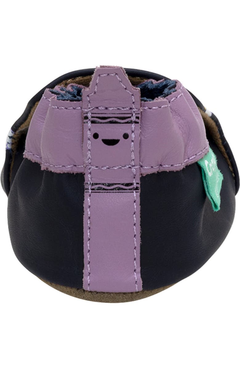Robeez<sup>®</sup> x Crayola<sup>™</sup> Kids' Crib Shoe, Alternate, color, Navy Blue
