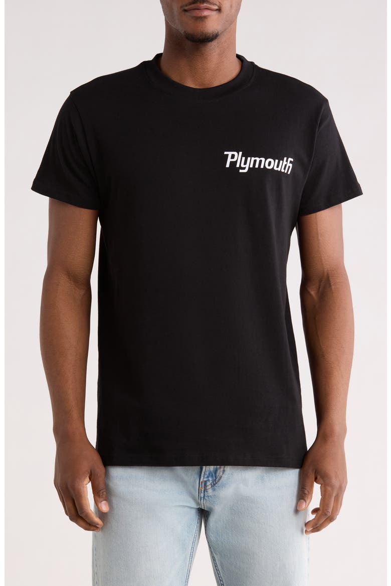 Chrysler Plymouth Boxy Tee, Main, color, BLACK
