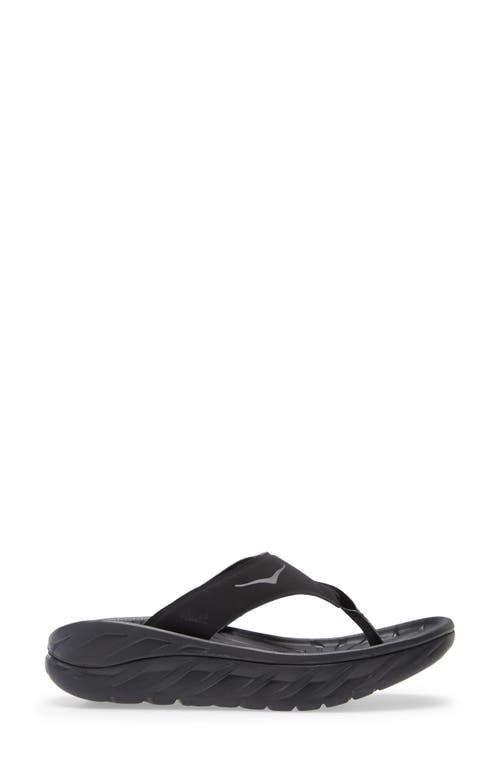 Hoka Gender Inclusive Ora Recovery Flip Flop In Black