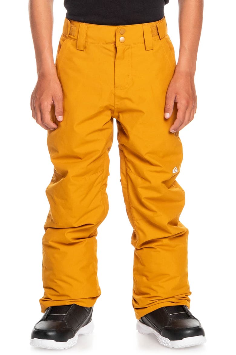 Kids' Estate Waterproof Snow Pants, Main, color, BUCKTHORN BROWN