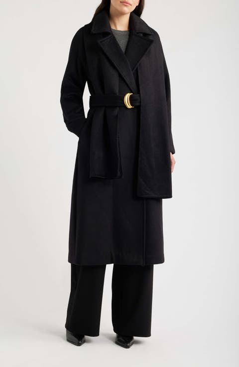 Belted Scarf Coat