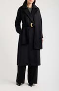 Donna Karan New York Belted Scarf Coat