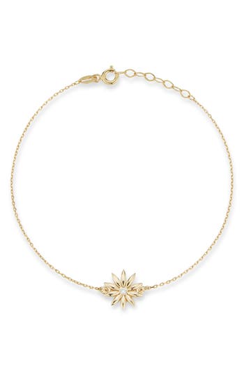 Ember Fine Jewelry 14k Yellow Gold Diamond Flower Bracelet