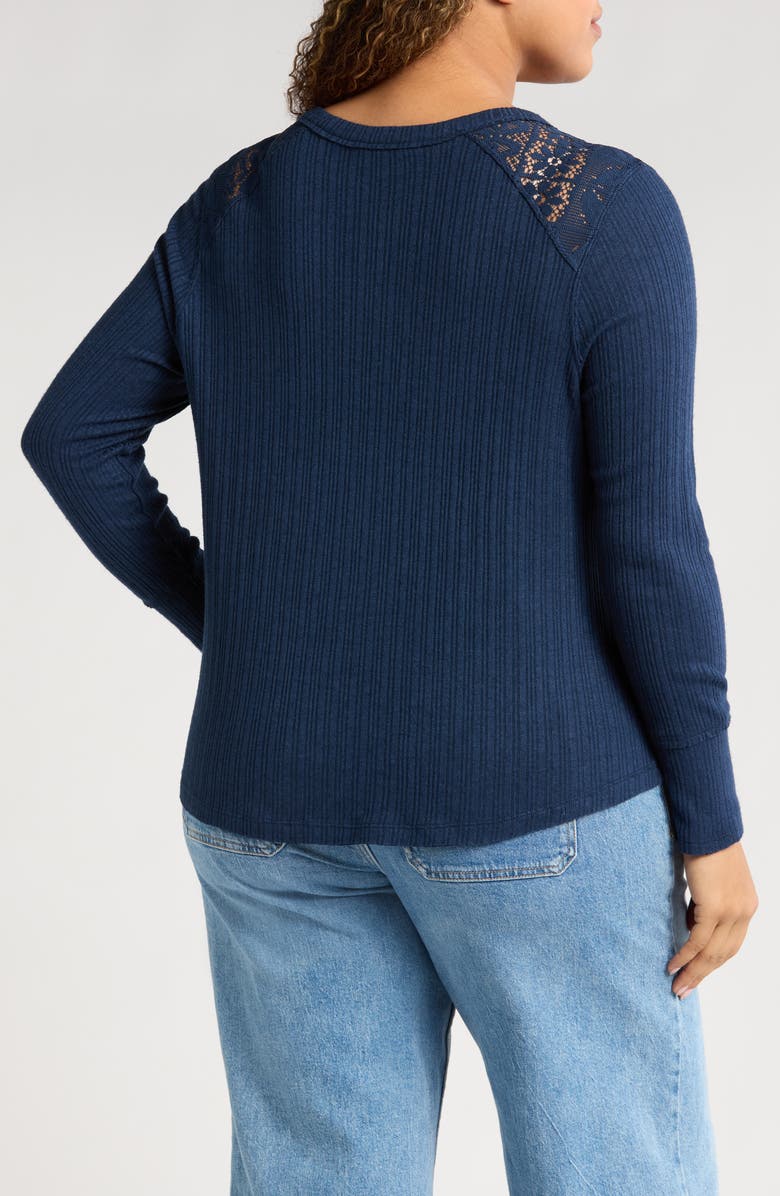 Lucky Brand Lace Yoke Henley, Alternate, color, 