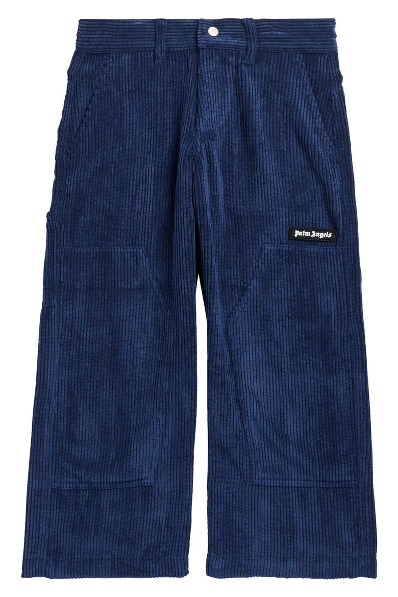 Kids' Corduroy Work Pants, Main, color, NAVY BLUE - OFF WHITE