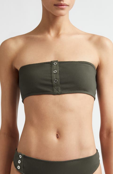 Strapless Rib Bikini Top