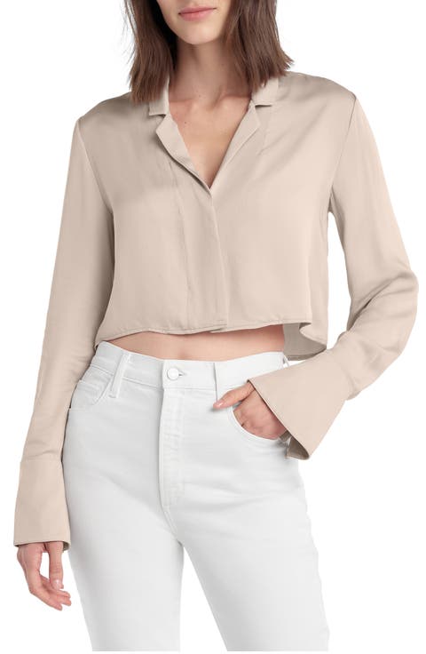 The Cropped Lily Print Top