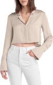 Favorite Daughter The Cropped Lily Print Top