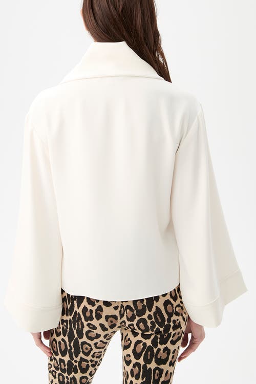 Trina Turk Staged Folded Neckline Top In White