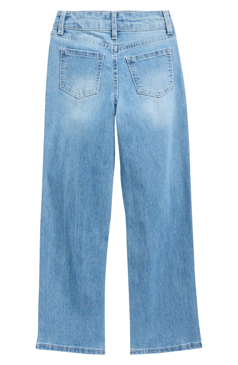 YMI Kids' Relaxed Fit Heart Accent Straight Leg Jeans, Alternate, color, Medium