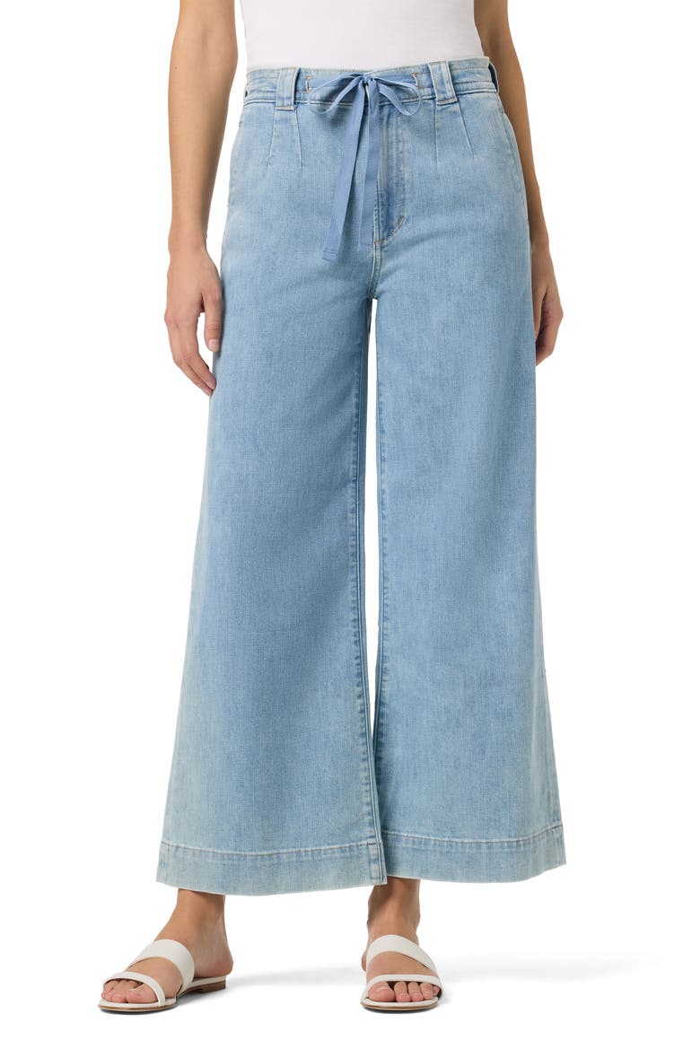 Tie Front Wide Leg Jeans, Main, color, ELEANOR