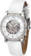 PORSAMO BLEU Women's Liza Topaz Stone Automatic Watch, 38mm x 44mm