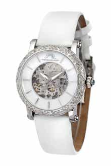 PORSAMO BLEU Women's Liza Topaz Stone Automatic Watch, 38mm x 44mm
