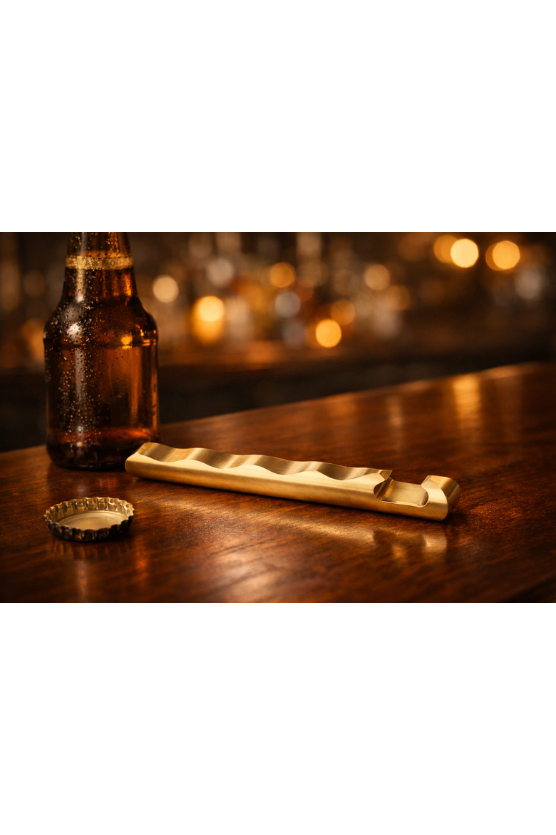 Wave Bottle Opener, Alternate, color, Gold