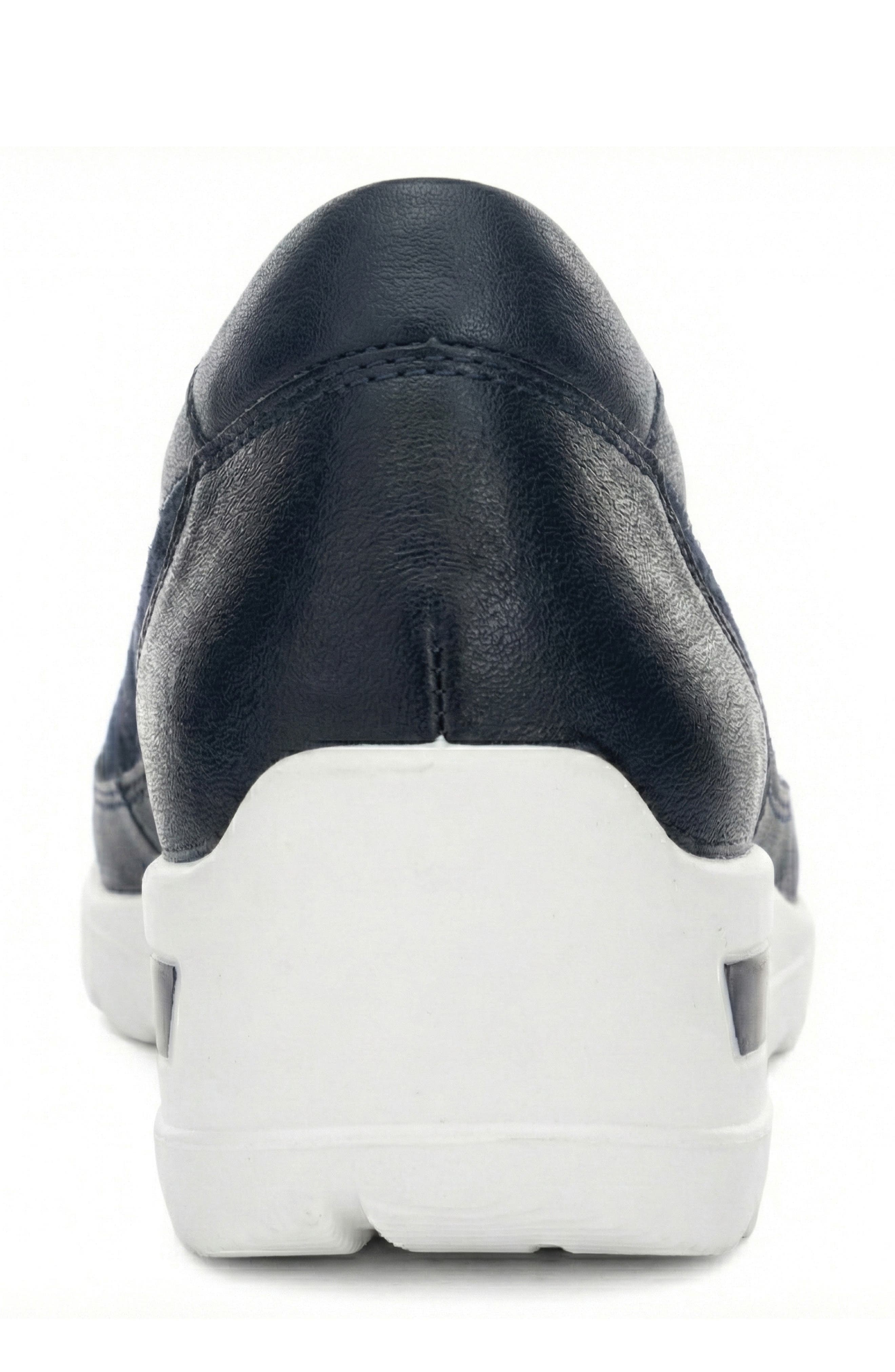 Zinnia Wedge Loafer, Alternate, color, BLUE