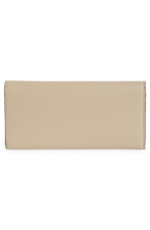Totême Toteme T-lock Leather Wallet In Fawn