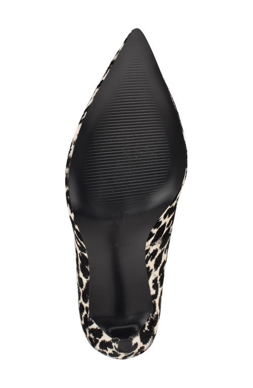 Nine West Fresh Genuine Calf Hair Pointed Toe Pump In Black