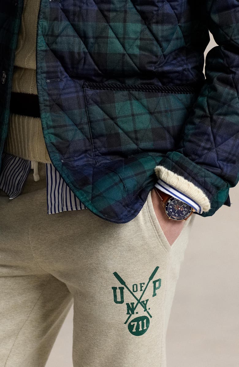 Polo Ralph Lauren Plaid Cotton Quilted Barn Jacket, Alternate, color, 