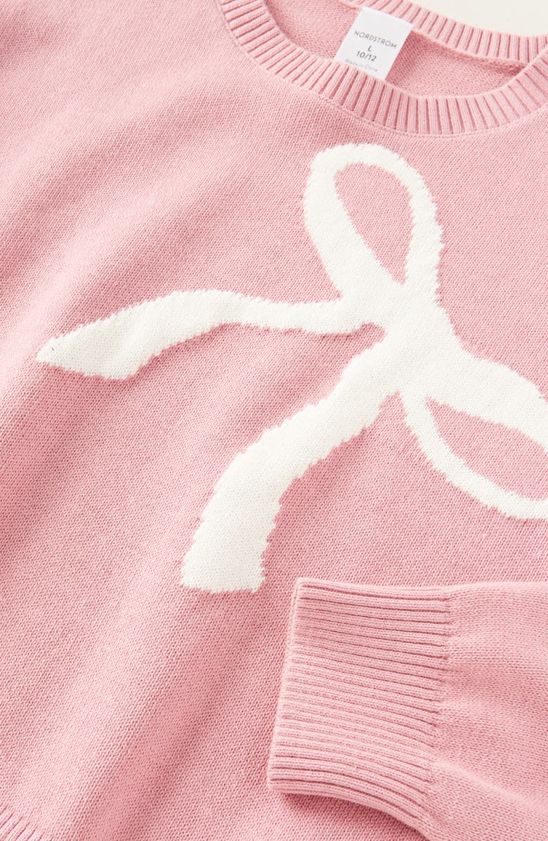 Nordstrom Kids' Intarsia Crewneck Sweater, Alternate, color,